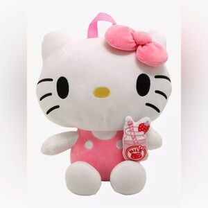 Hello Kitty Strawberry Milk Plush Mini Backpack 13 tall